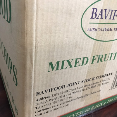 Trái Cây Sấy Chân Không (Mixed Fruit Chips), Giòn Xốp Tự Nhiên – BAVIFOOD, Khối Lượng: 100 grs (gói = 100 grs) – Premium