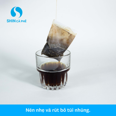 Cà phê Đà Lạt Blend - SHIN Cà Phê - Túi Nhúng tiện lợi - Hộp 10 gói