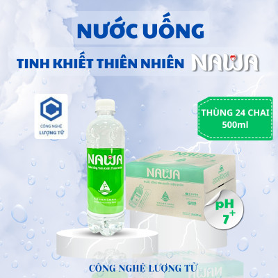 Nước uống tinh khiết thiên nhiên NAWA chai 500ml