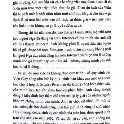 Khoa Học Khám Phá - Thiên Tài Kỳ Dị Và Đột Phá Toán Học Của Thế Kỷ (Tái Bản 2022)