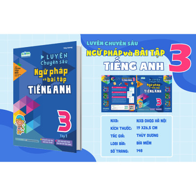Luyện chuyên sâu ngữ pháp và bài tập tiếng Anh 3  - combo 2 tập (Global)