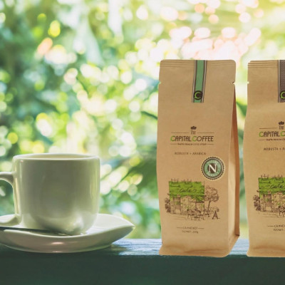 Cà Phê The Capital Coffee Bột Premium Gói 250g Công Nghệ Xay Hiện Đại Giữ Hương Thơm Nguyên Bản Đậm Đà