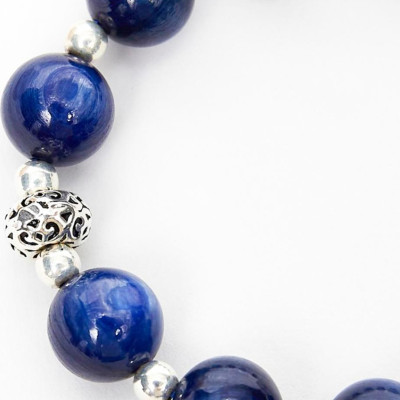 Vòng chuỗi Mân Côi Rosary Bracelet đá kyanite - Ngọc Quý Gemstones
