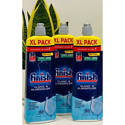 Nước làm bóng và khô chén, đĩa Finish Dishwasher Shine & Dry Lemon 800ml PTT004996 - hương chanh