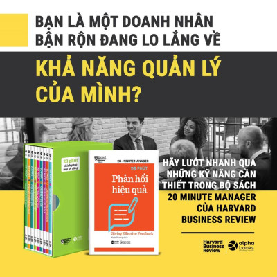 Sách - HBR 20 Minute Manager - HBR 20 phút - Trọn bộ 10 cuốn