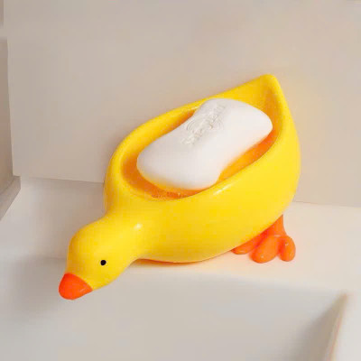 Khay Đựng Xà Bông Hình Vịt Cute, Kệ Đựng Xà Phòng Có Lỗ Thoát Nước Decor Nhà Tắm - HÀNG CHÍNH HÃNG MINIIN