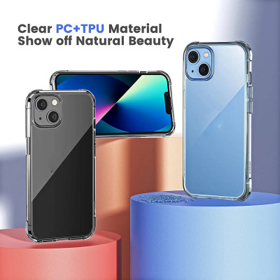Ốp lưng chống sốc trong suốt cho iPhone 14 (6.1 inch) Likgus Crashproof giúp chống chịu mọi va đập - hàng nhập khẩu