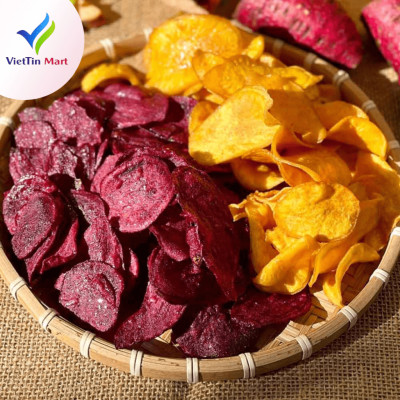 Khoai Lang Vàng Tím Sấy Mật Ong Viettin Mart 500g