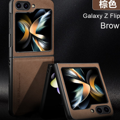 Ốp lưng da cho Samsung Galaxy Z Flip 6 (Flip6) hiệu X-Level cao cấp - Hàng chính hãng