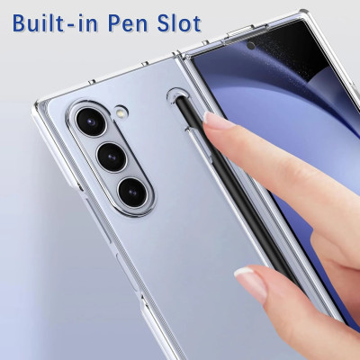 Ốp lưng trong suốt siêu mỏng chống ố vàng cho Samsung Galaxy Z Fold 7 5G Likgus Penone bảo vệ 360 độ màn phụ và mặt lưng (Tặng bút cảm ứng) - Hàng nhập khẩu