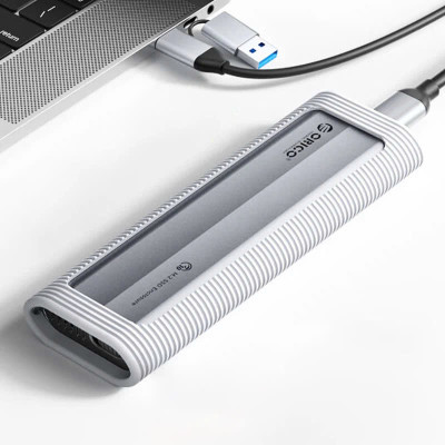 Hộp ổ cứng SSD ORICO M.2 NVME TypeC AXM2-G2-V1-GY-BP - Hàng Chính Hãng