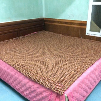 Chiếu Hạt Gỗ Hương Cao Cấp - Kích Thước 2,2mx2m hạt 1.8cm ( video , hình thật )