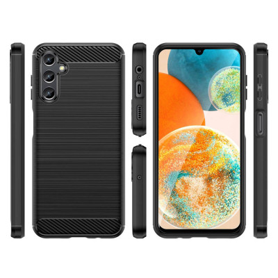 Ốp lưng chống sốc vân kim loại cho Samsung Galaxy A14 4G / 5G hiệu Likgus (chuẩn quân đội, chống va đập, chống vân tay) - Hàng nhập khẩu 