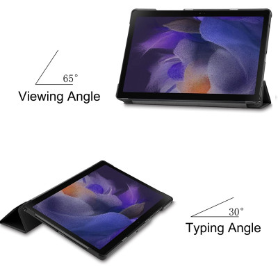 Bao da chống sốc cho Samsung Galaxy Tab A8 10.5 inch 2022 (SM-X200 / X205 / X207) hiệu HOTCASE thiết kế siêu mỏng hỗ trợ Smartsleep, gập nhiều tư thế, mặt da siêu mịn - hàng nhập khẩu