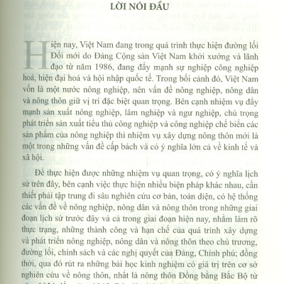 Nông Thôn Đồng Bằng Bắc Bộ (1954-1965) (Sách chuyên khảo) - PGS.TS. Đinh Quang Hải (Chủ biên)