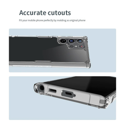 Ốp lưng dành cho SamSung Galaxy S22 Ultra loại trong suốt chống sốc chính hãng Nillkin - Hàng nhập khẩu
