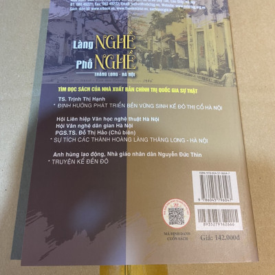 LÀNG NGHỀ, PHỐ NGHỀ THĂNG LONG - HÀ NỘI - Trần Quốc Vượng và Đỗ Thị Hảo - NXB Chính trị quốc gia sự thật