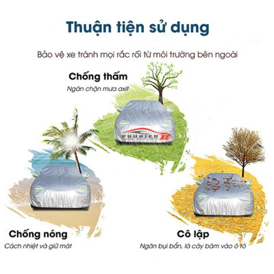 Bạt Phủ Ô Tô Nissan XTrail Cao Cấp 3 Lớp Chống Nắng Nóng Chống Nước Chống xước