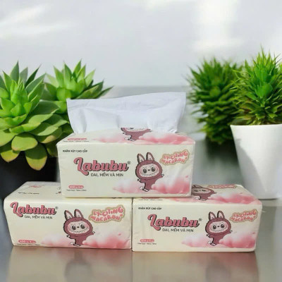 Combo 10 bịch giấy ăn Labubu loại 1 - 300 tờ - 4 lớp / 1 gói siêu mềm mại siêu dai , thiết kế nhỏ gọn , có thể mang theo an toàn và tiện lợi