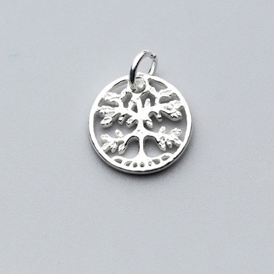 Charm bạc cây trí tuệ treo #2 - Ngọc Quý Gemstones