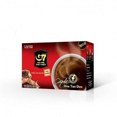 Combo 2 Hộp Cà Phê Hòa Tan G7 Trung Nguyên – G7 Đen – Hộp 15 Gói – Cà Phê Đen Thuần, Không Đường, Vị Mạnh