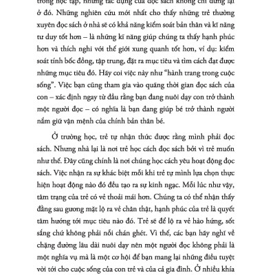 Dạy Con Đọc Sách - Nuôi Dưỡng Tình Yêu Trọn Đời Của Con Dành Cho Sách