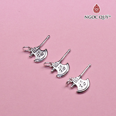 Charm bạc hình cây rìu may mắn treo - Ngọc Quý Gemstones
