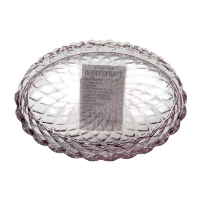 Dĩa Đựng Xà Phòng Thuỷ Tinh JULIET Màu Hồng W13.8xD9.2xH3Cm |Index Living Mall| Nội Thất Thái Lan