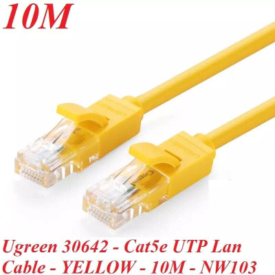 Ugreen UG30642NW103TK 10M màu Vàng Cáp mạng LAN CAT5E UPT - HÀNG CHÍNH HÃNG