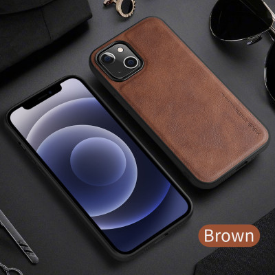 Ốp lưng da cho iPhone 14, 14 Pro, 14 Plus, 14 Pro Max, iPhone 15, 15 Pro, 15 Plus, 15 Pro Max hãng X-level cao cấp viền mềm chống sốc - Hàng chính hãng