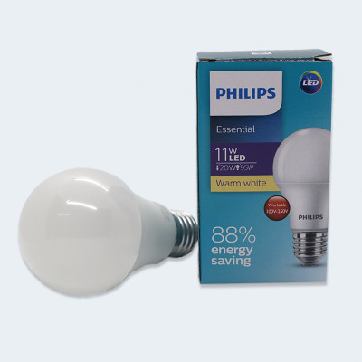 Bóng LED bulb Essential ESS 11W E27 ánh sáng Ấm Philips