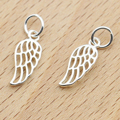 Combo 4 cái charm bạc hình cánh thiên thần treo - Ngọc Quý Gemstones