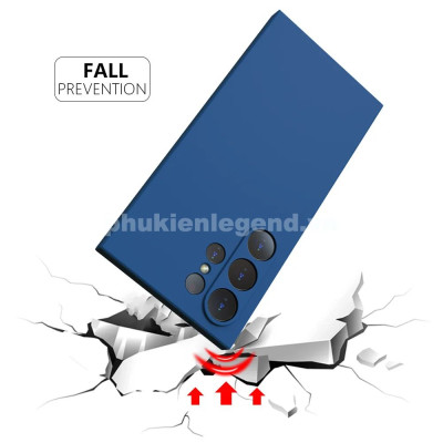 Ốp Lưng Dành Cho Samsung Galaxy S25 Ultra , S24 Ultra , S23 Ultra Silicone Dẻo Lót Nhung Nỉ Chống Sốc chống bẩn hạn chế bám vân tay - Hàng Nhập Khẩu