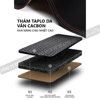 Thảm taplo xe Honda Civic 2016-2021 chống nóng, chất liệu nhung, da có chống trượt