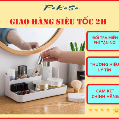 Khay Đựng Mỹ Phẩm 5 Ngăn Để Bàn PaKaSa - Hàng Chính Hãng 
