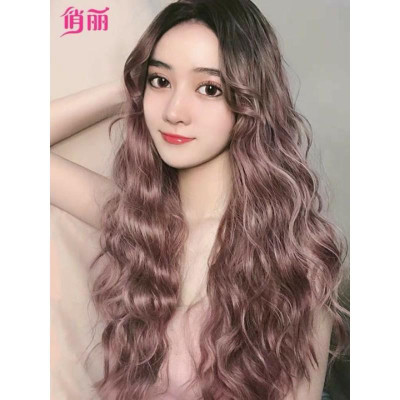 tóc giả 2 mái xù cao cấp- tặng lưới chùm tóc