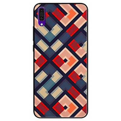 Ốp lưng dành cho Huawei Y7 Pro (2019) mẫu Họa Tiết Vuông Chéo