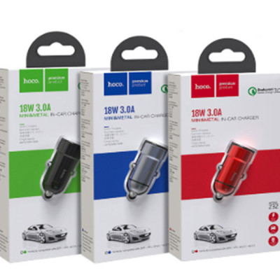 Tẩu Sạc Điện Thoại Trên Xe Hơi Hoco Z32 Cổng Đơn QC3.0 + Tặng Kèm 1 Ghế ĐỠ Điện Thoại T2 - Hàng Chính Hãng