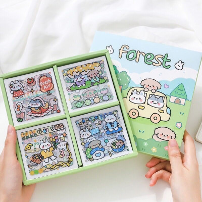 Combo 100 Tấm Sicker Nhãn Dán Dễ Thương GroFa - Hàng chính hãng 