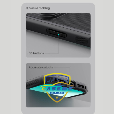 Ốp lưng dành cho iPhone 17 Pro Max Nillkin Super Frosted Shield Pro Matte dạng sần - Hàng chính hãng