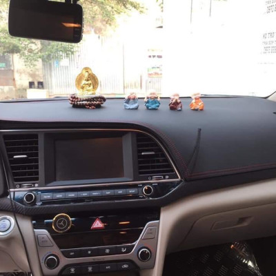 Thảm da Taplo vân carbon Cao cấp dành cho xe Hyundai Elantra