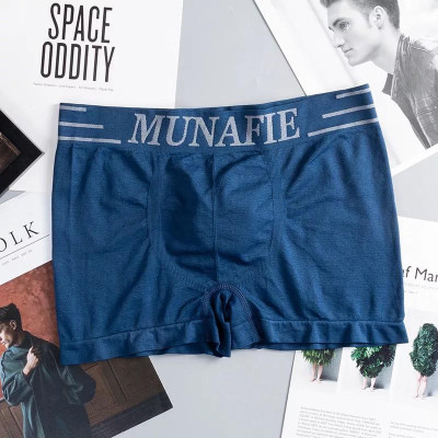 Bộ 3 quần lót nam boxer Munafie hàng dệt kim cao cấp (Có túi zip) - Quần sịp đùi boxer - WS21