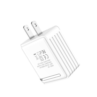 Củ Sạc 2 Cổng 2.4A Hoco C39/C39A - Đèn LED Báo Dòng Điện, Thiết Kế Tiện Lợi Chân Tròn Và Chân Dẹt - Hàng Chính Hãng