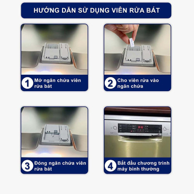 Túi 100 viên rửa chén Finish All In 1 Dishwasher Tablets PTT028268