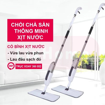 Cây Lau Nhà Phun Sương - Chổi Lau Nhà Thông Minh 360 Độ Có Bình Chứa Nước Dễ Dàng Sử Dụng Cho Cho Mọi Ngóc Ngách 