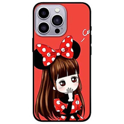 Ốp lưng dành cho Iphone 13 Mini - Iphone 13 - Iphone 13 Pro -  Iphone 13 Pro Max - Cô Gái Đầm Chấm Bi