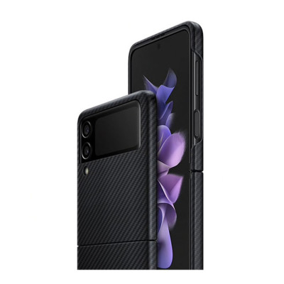 Ốp lưng dành cho Samsung Galaxy Z Flip 3 hiệu X Level lưng da chống sốc chống vân tay chống bẩn - Hàng nhập khẩu