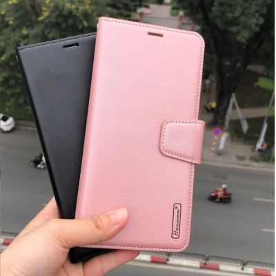 Bao da dạng ví cho OPPO Reno11 F 5G chính hãng Hanman có quai cài, có ngăn để thẻ ATM và tiền, may viền - Hàng chính hãng