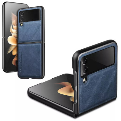 Ốp lưng dành cho Samsung Galaxy Z Flip 3 hiệu X Level lưng da chống sốc chống vân tay chống bẩn - Hàng nhập khẩu