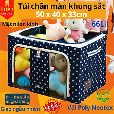 Túi Đựng Chăn Màn - Hộp Đựng Quần Áo Khung Sắt Gấp Gọn Amalife - Màu Ngẫu Nhiên